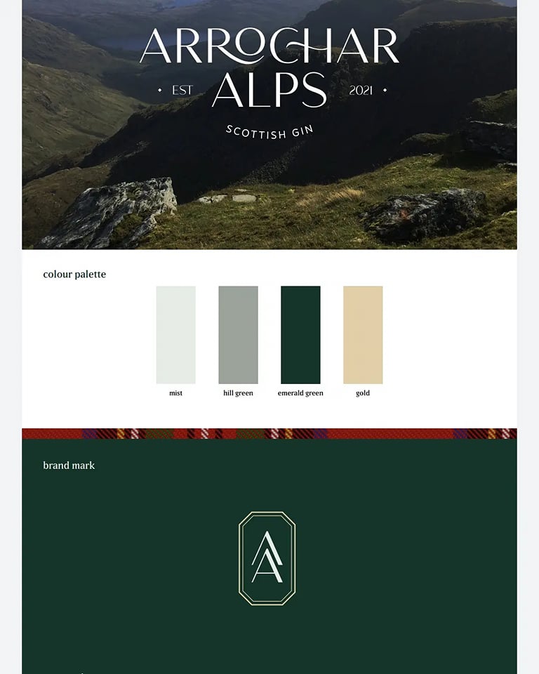 REBRANDING coming to life for our wonderful clients over at Arrochar Alps Gin 🍸⛰️ Your brand is the image or identity that your business projects, it is the way that consumers perceive your business.