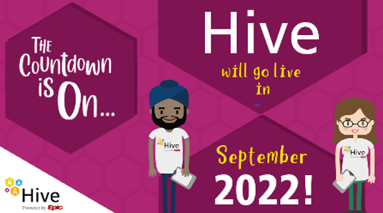 NorthMcrGH_NHS's tweet photo. STAFF: HIVE engagement session at NMGH Thursday 7th October, 3pm to 4pm in Post Grad Lecture Theatre. Get involved! This new EPR will bring our Trust-wide hospital patient information together to transform how we work across sites and professions! #OneYeartoHive #HereComesHive https://t.co/ur4KLNbbM6