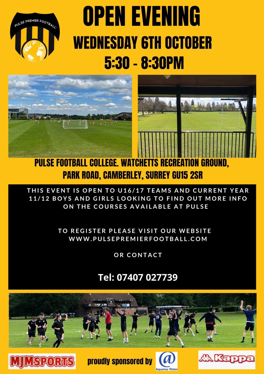 Come and visit us on Weds 6 October. All Year 11/U16 players and parents welcome! <a href="/SCLeducation/">scleducation</a> #pulsefamily