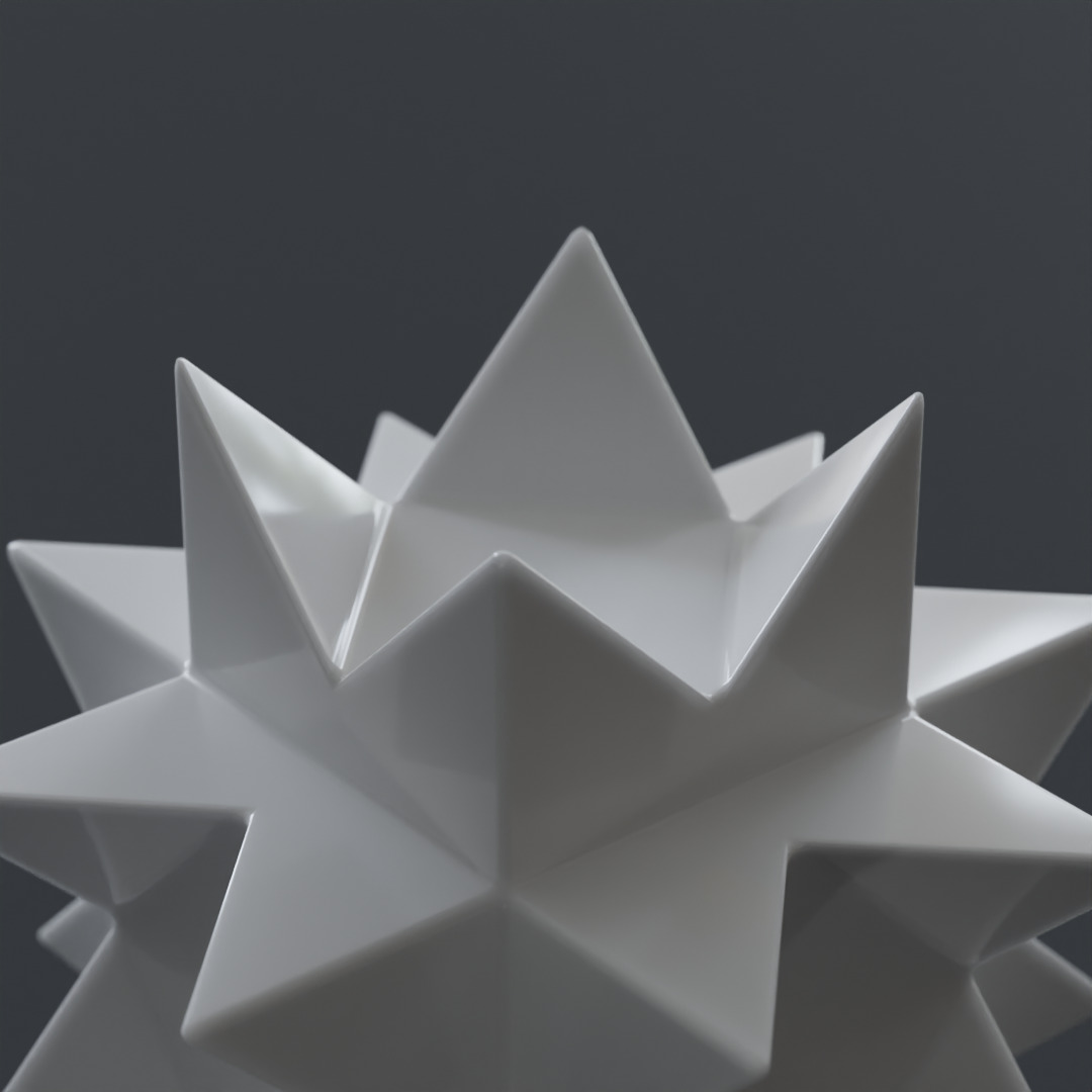 Alc_ve's tweet photo. Stellated truncated hexahedron

#stellatedhexahedron #b3d #blender3d #3dmodel  #polyhedron #geometry #mathart  #homedecor #reductiveart #geometricart https://t.co/QRD3OgfgKH