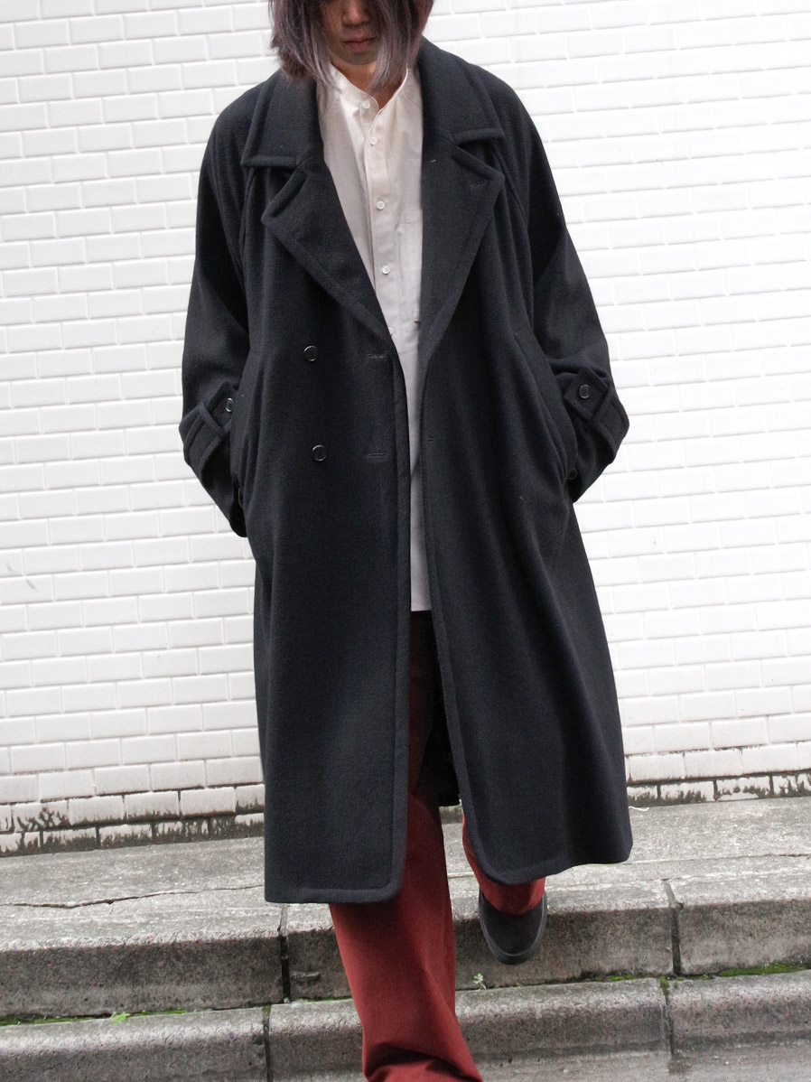日/祝も発送 voaaov21aw スタンドカラーコートyabure oil cut - 通販