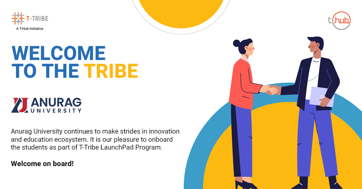 TTribeByTHub's tweet photo. It's the students of Anurag University who are going to put their entrepreneurial step forward by signing up for our LaunchPad Program.
Click here to be part of our tribe - https://t.co/FwXcsl4TG4
@THubHyd #InnovationEcosystem #TTribe #LaunchPadProgram #Students https://t.co/jf6iTwXfCL
