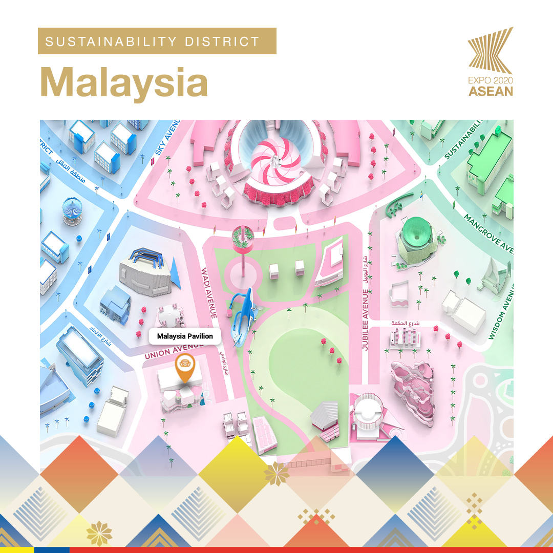 ASEAN's tweet photo. Experience the best of Malaysia’s culture in a net-zero carbon pavilion, only at @expo2020dubai . The @Expo20Malaysia Pavilion captures the country’s commitment to balance socio-economic progress with environmental protection. Follow #MyButterflyEffect campaign to learn more! https://t.co/4jCKlP2unL