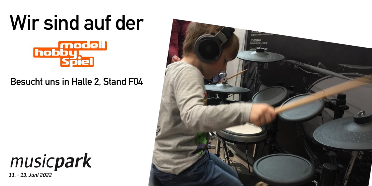 Vom 1. bis 3. Oktober findet die modell-hobby-spiel auf der <a href="/leipzigermesse/">Leipziger Messe</a> statt. Auch wir sind mit einem Stand dort anzutreffen! Kommt in Halle 2 zum Stand F04. Hier könnt Ihr Euch –  unterstützt vom Musikhaus Korn – an diversen Instrumenten ausprobieren. #musicparkleipzig