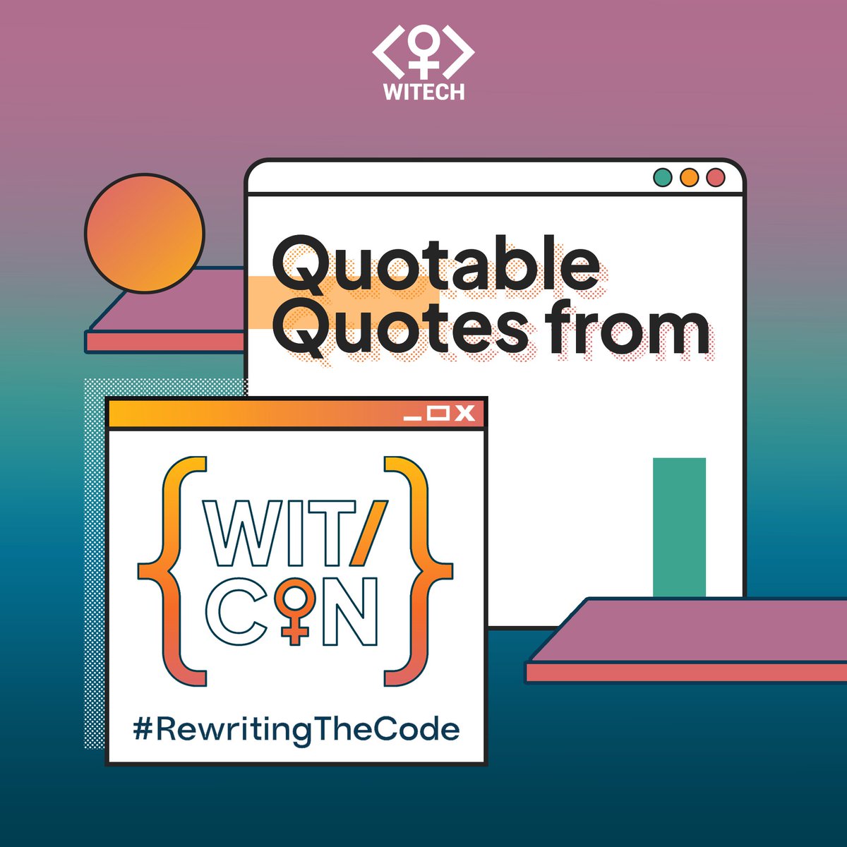 witechorg's tweet photo. Still not over this year's WiTCon? Well, here are some more of the many insightful things we picked up while #RewritingTheCode with our awesome Day 2 speakers! 🤩🎨

#WiTech2021 https://t.co/IpytviMrOt