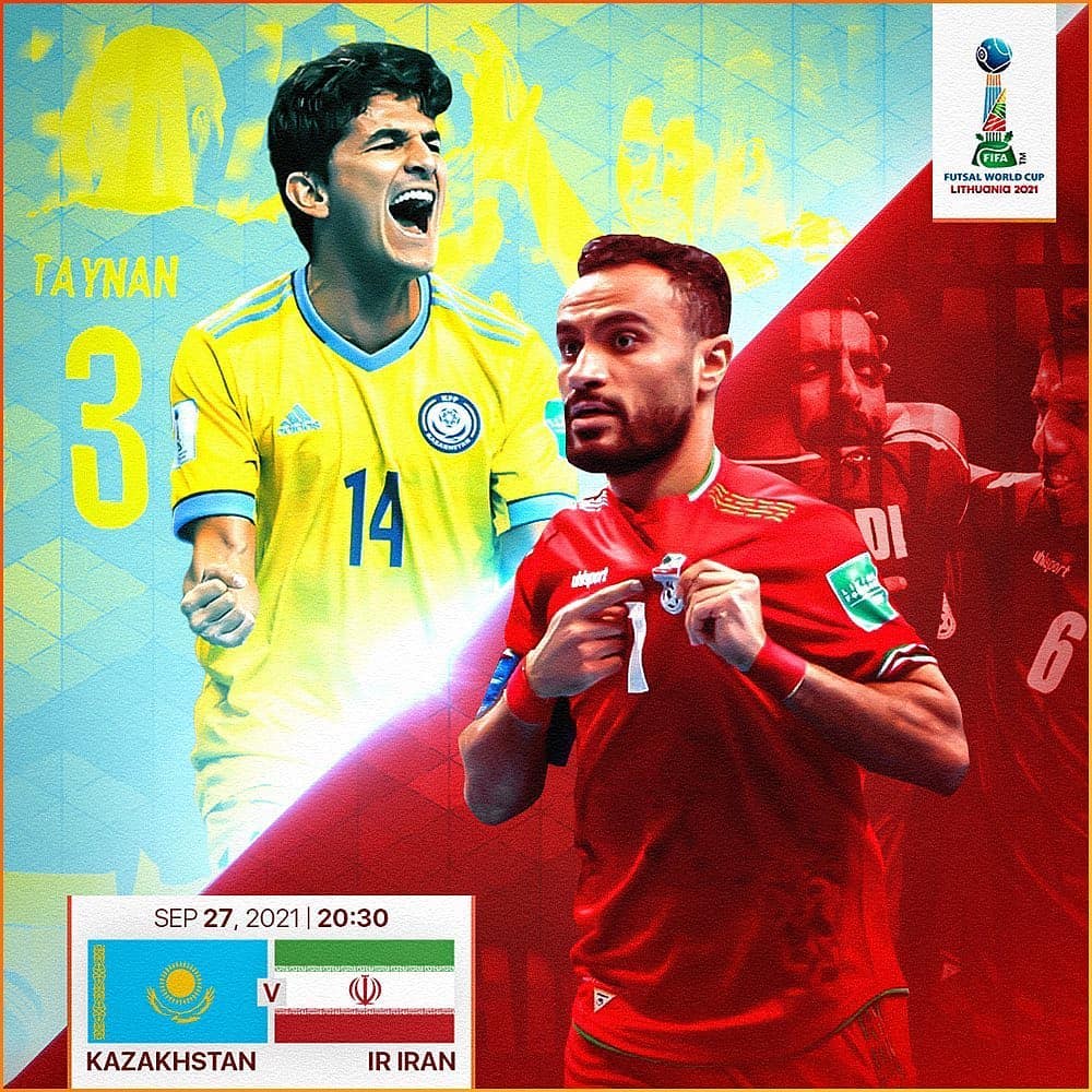 TeamMelliActu's tweet photo. ⚽ MATCHDAY !
🆚 Iran 🇮🇷 vs 🇰🇿 Kazakhstan
🕓 19H
🏆 Quart de finale - Coupe du Monde Futsal FIFA
📺 IRIB 3
#IranFutsal #FutsalIran #FIFAFWC https://t.co/4LeoIa9uSY