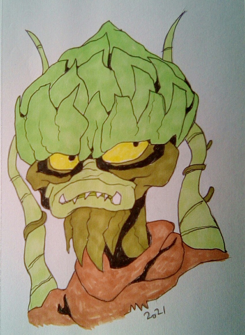 MattWhite073's tweet photo. Halloween Frightzone 2021: week 1 Evilseed #MOTUdrawingchallenge #evilseed #motu https://t.co/968ntJYg2d