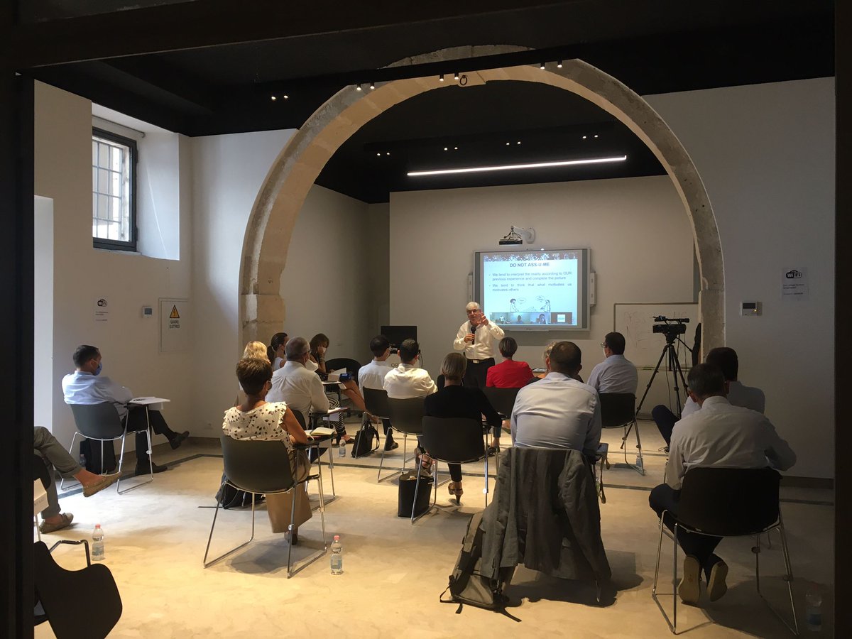 OrtygiaBS's tweet photo. Today our #MLJ students are welcomed to the campus. During the #Negotiation module they will learn directly the best practices from the experience of Michael #Tsur: expert in negotiation, #mediation and #crisismanagement. Thank you to all our partners who trust us and choose us. https://t.co/KAhMIkNqXc