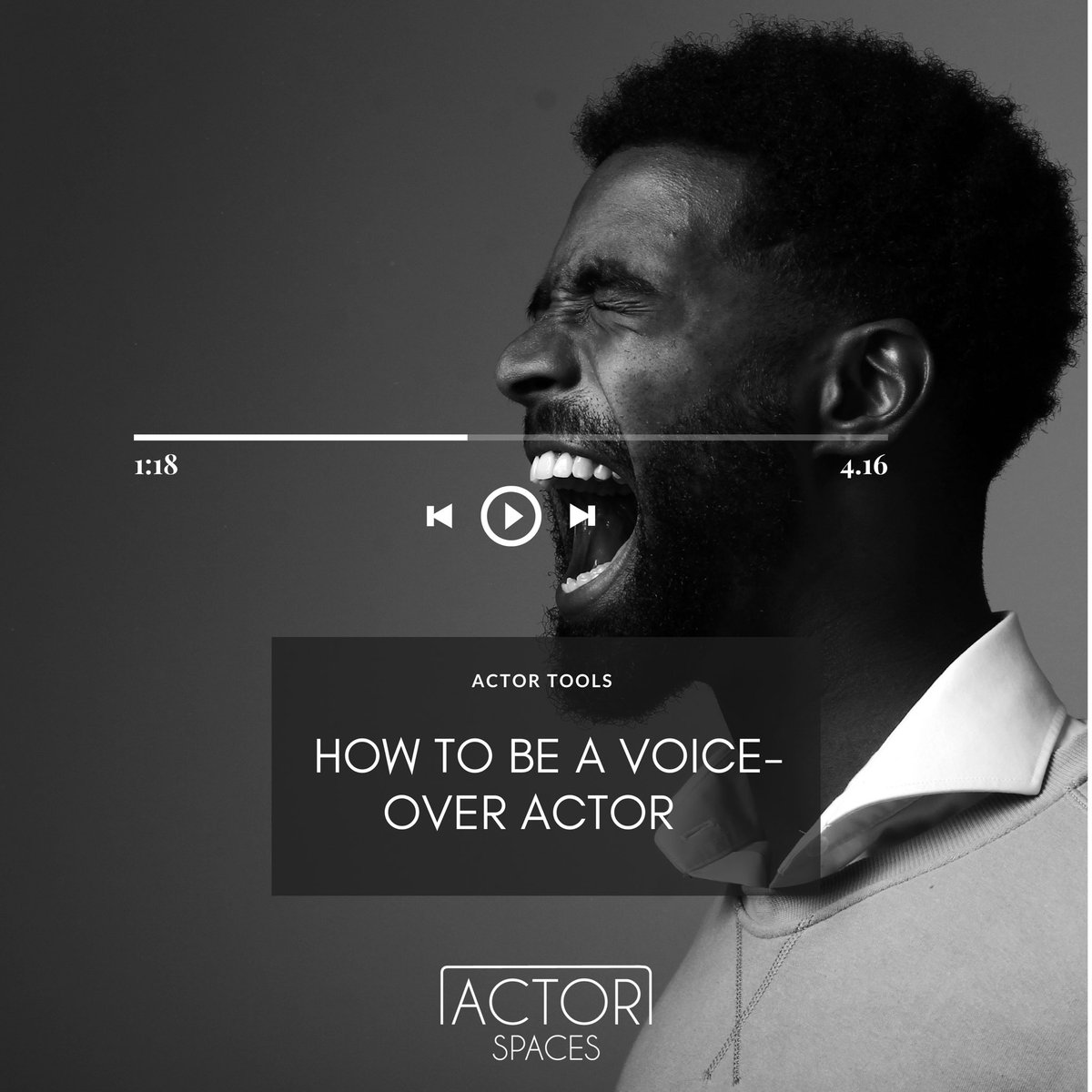 actorspaces's tweet image. ACTOR TOOLS | HOW TO BE A VOICE-OVER ACTOR 

Voice acting is an exciting &amp;amp; growing career. 
Here are a few tips on how to become a Voice- Actor ! 🎙

- Link to article 🔗 bit.ly/2ZppHCr

What are some voice-over techniques that you use? 
#ActorSpaces 
#ActorTools