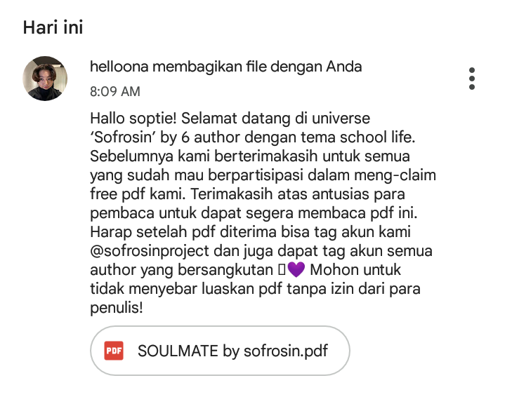 DrkTee's tweet photo. Haaii!! @sofrosinproject paketnyaa sudah sampai niihh, terimakasih banyak buat para authornyaa, semangat terus yaaa, be happy, di tunggu project selanjutnyaa yaaa kak 💞💜💜💗 https://t.co/CCokz8vAkb