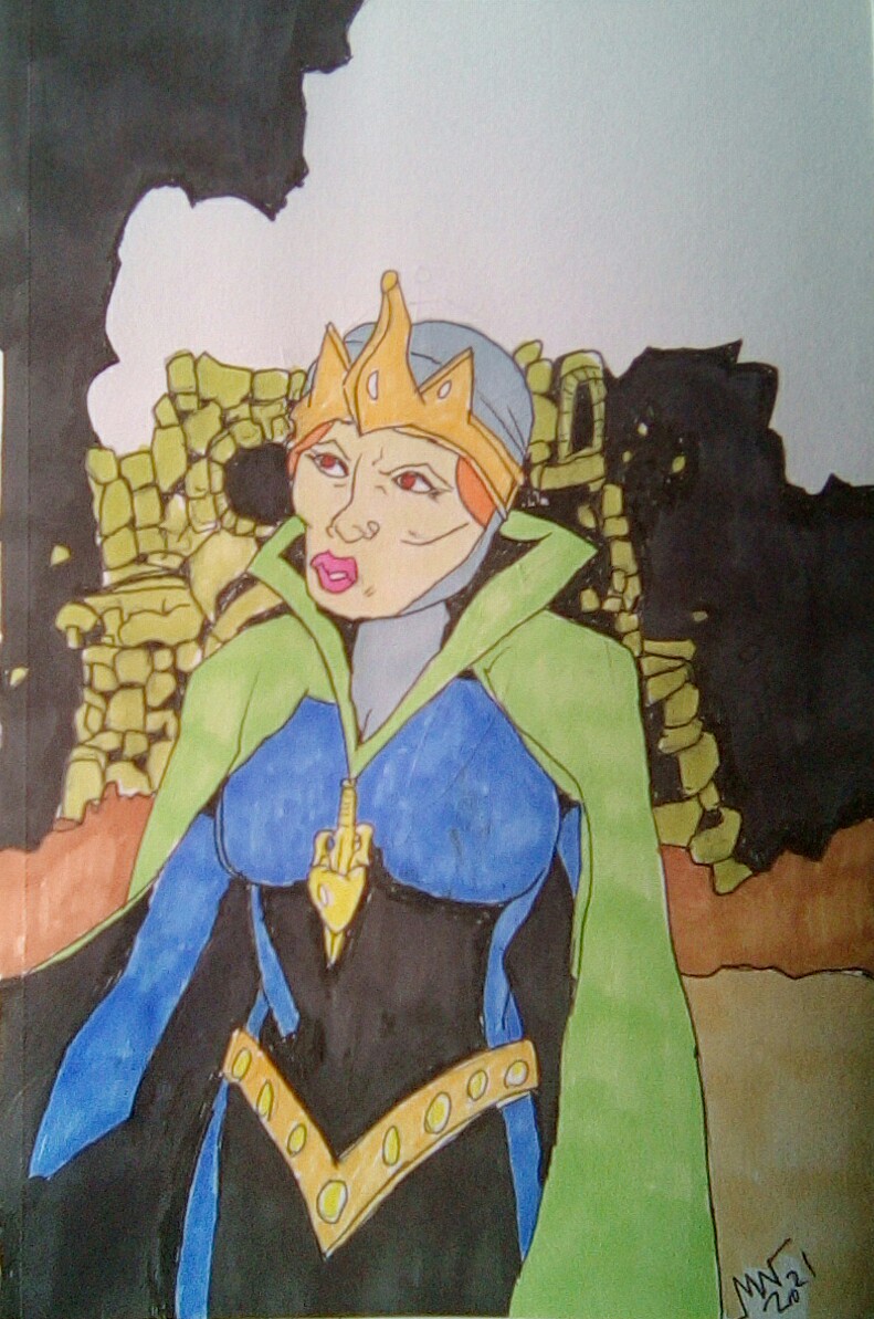 MattWhite073's tweet photo. Motu Frightzone 2021 26/9 27/9 Evil Queen &amp; Leatherface #MOTUdrawingchallenge #queenmarlena #faker #motu https://t.co/Cpjz7K9k1f