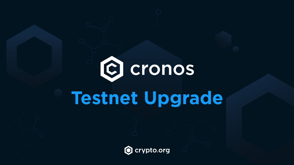 A new testnet for Cronos is live! 🔗 Fully functional CRO bridge connecting  Cronos <> https://t.co/hXMwt1fgmM Chain 🌉 Gravity bridge connecting Cronos  <> Ethereum 🖥 Better developer experience via improved EVM debug-trace