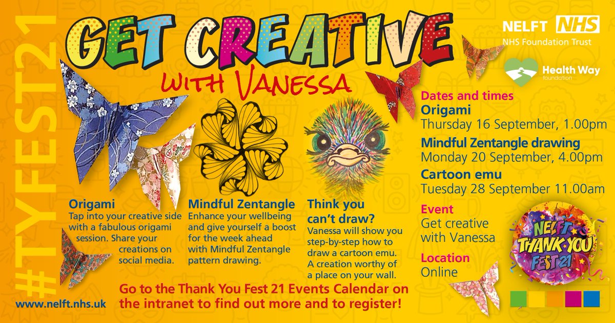 NELFTLetsEngage's tweet photo. So the final week of #TYFEST21 is underway! It's just as busy #TeamNELFT with 3 events to cram in. We've got @maddoxmagic Digital Magic Experience tonight at 6pm, Art with Vanessa at 11am tomorrow & our Comedy Night Live event to round off on Thurs at 7pm. Take a look & book! https://t.co/o9Y5IsC5tU