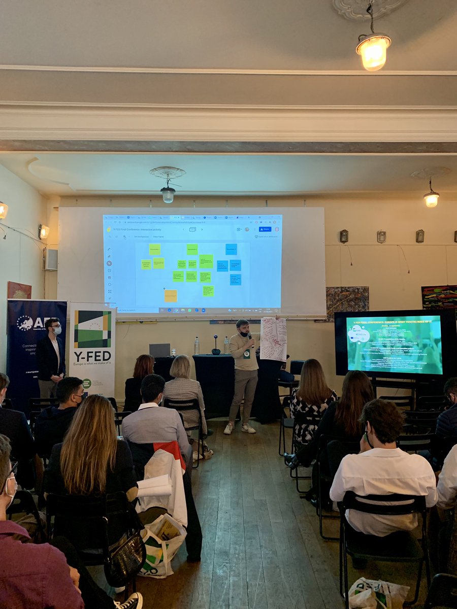 federalists's tweet photo. Today UEF President @sandrogozi & Vice-President @DomenecD opened the Final Conference of #YFED to wrap up this fantastic project. It has brought the EU closer to citizens and raised awareness on the European Youth Goals ๐ช๐บโจ
#ToFedEU #CoFoE https://t.co/6lpjjjisvr
