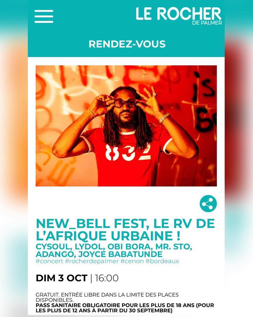 U_M_Africa's tweet photo. Moane Nnam @CysoulOfficiel débarque à Bordeaux 🇫🇷 le Dimanche 03 Octobre pour le « New_Bell Fest » 💥💥
Plus d’infos sur https://t.co/RZ2pJLe4Sv
#NewBellFest #cysoul #cameroon #artist #singer #songwriter #musician #team237 #france #concert #event #savethedate #music https://t.co/t7lkFp3hw1