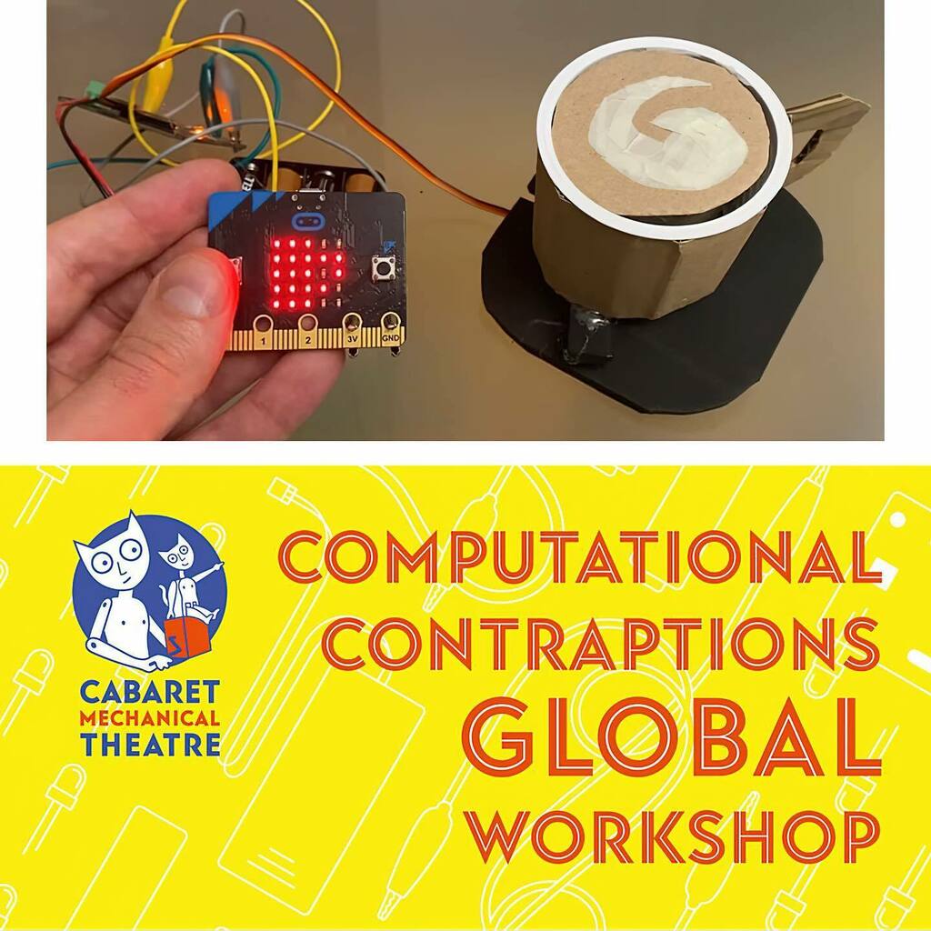 There are a few spaces left on our Computational Contraptions Global Workshop that starts on 3 Nov. Join us to explore integrating simple technology with your automata projects by adding motors, lights, switches & sensors. Meet inspirational artists and … instagr.am/p/CUUpTW9M5LU/