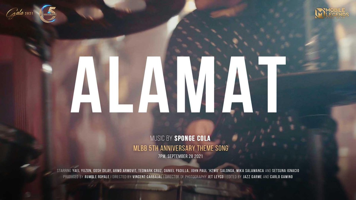SpongeColaPH's tweet photo. So… we did a thing! SURPRISE (na Hindi masyadong surprise!😂)! Bukas na ang MV ng #ALAMAT sa official Mobile Legends: Bang Bang page, 7pm w/ @mikslmnc and @h2wooff1cial! Excited na kami na marinig nyo to!🧡

https://t.co/9kf79iHlzT

#SCxMLBB2021 #legendary5 #2021gala #MLBBAWARDS https://t.co/ePAJ9a9Eii