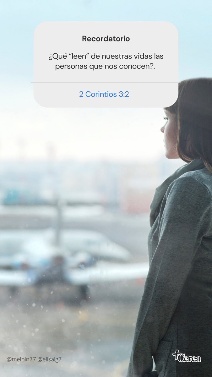 Melbin77's tweet photo. 🟢 Seamos “cartas abiertas conocidas y leídas por los hombres”. Debemos preguntarnos ¿Qué “leen” de nuestras vidas las personas que nos conocen?.

#2Cor3:2
#PrimeroDios #rpsp #DMComas | Unadeca https://t.co/ZUxebRiGan