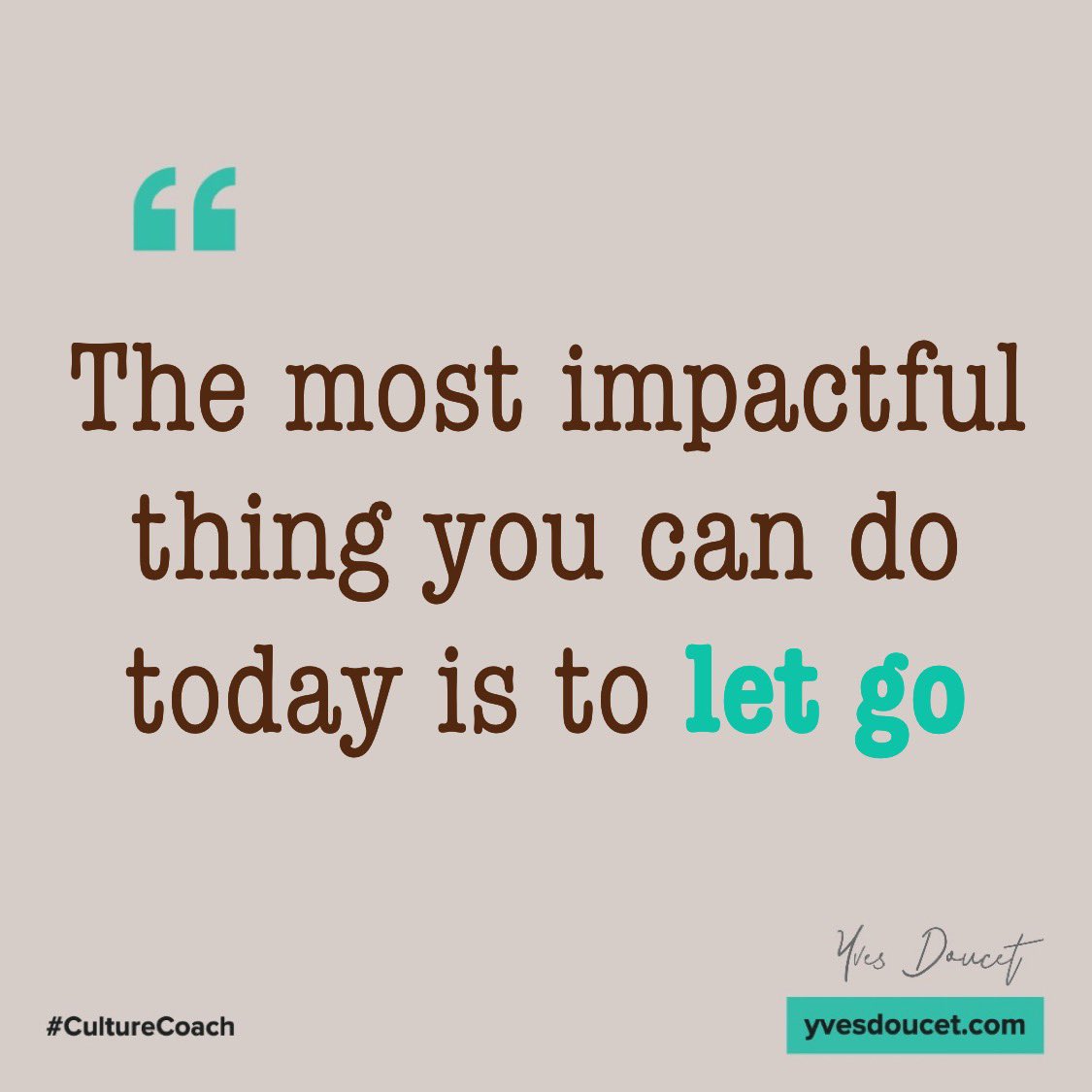 Let go of the reaction, the fear, the attachment. Once you let go you will find energy, completeness and #healing and be your own #leader join me for my new program at yvesdoucet.com