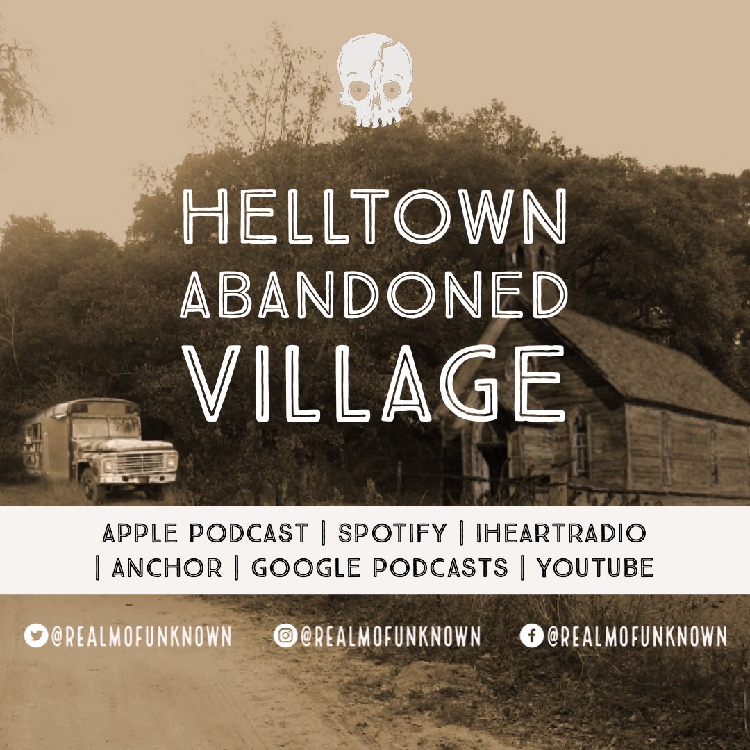 EP 56 - Hell Town | Abandoned #Ohio Village

#Helltown, an abandoned small town located in the middle of Ohio, teeming with legends of #crybabybridges, spooked school buses, #satanicactivity, and a #mutantpython

podcasts.apple.com/us/podcast/the…