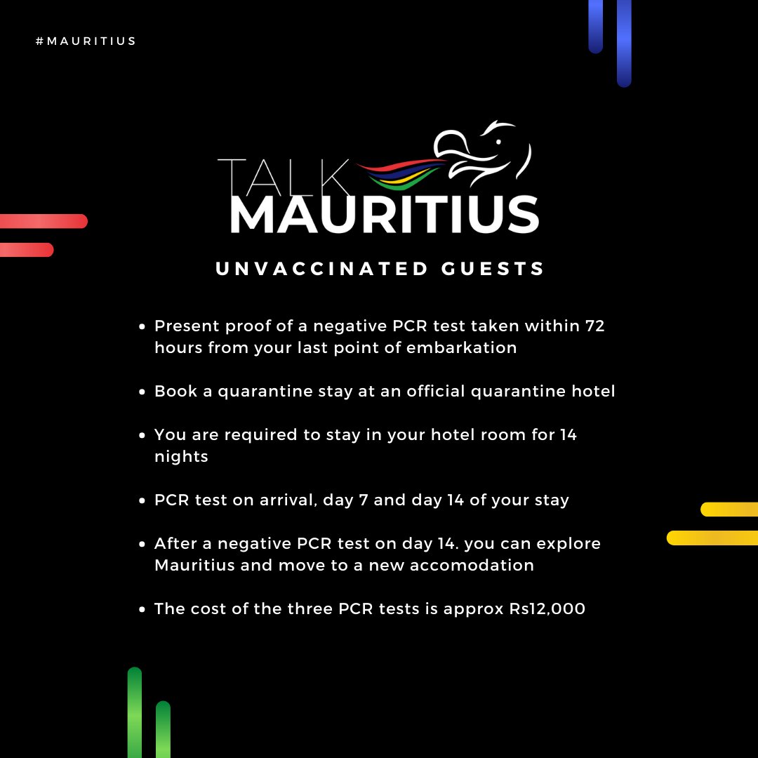 talkmauritius's tweet photo. MAURITIUS IS OPENING!

We have highlighted some information for both vaccinated and unvaccinated passengers planning to visit Mauritius.

Please note that information is subject to change following further advice and events.

Sources: BBC, https://t.co/2fTbLYiYUZ

#mauritius https://t.co/vhS0wzkyhj