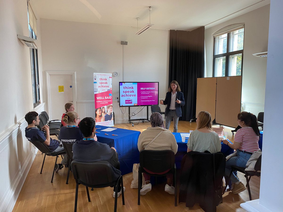 WellSaidEdu's tweet photo. Was great to be back at @ucenmcr delivering workshops about Self-Esteem to @ArdenSchool &amp; Mature Students at UCEN. The engagement we get from students attending these sessions is always fantastic &amp; it's amazing to see their self-esteem increase in front of our eyes. Well done! https://t.co/S0XcFMZZVE