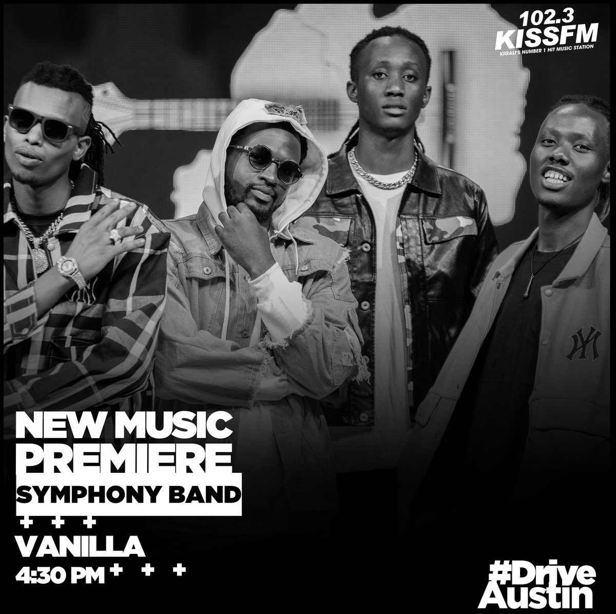 1023KISSFM's tweet photo. #WePlayNewMusicFirst Vanilla by Symphony Band premieres today on #Drive Don't miss!!! https://t.co/SQ4DlAjdHd