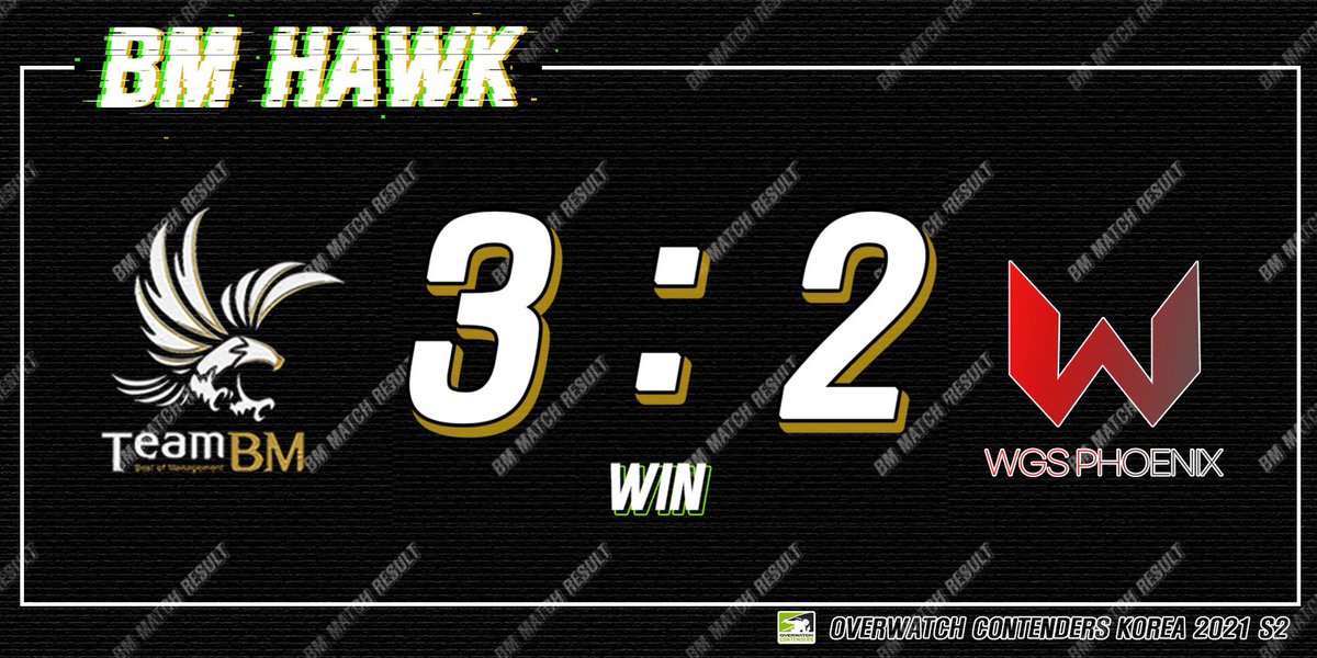 [2021 OWCK S2]

오늘 WGS와의 경기에서 3:2 승리하였습니다‼️
긴 경기동안 함께 마음졸이며 응원해주신분들께 감사드립니다❣️
플레이오프 경기 계속해서 이어나갈 수 있도록 잘 준비해서 돌아오겠습니다.
다시 한 번 감사드립니다!!