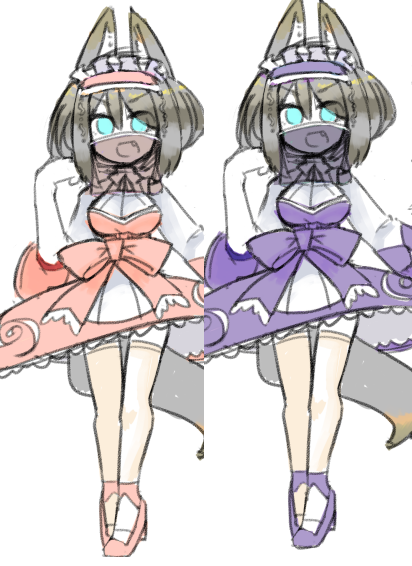 悩みに悩んでいるが、シックなほう(右)が良いかもしれない 