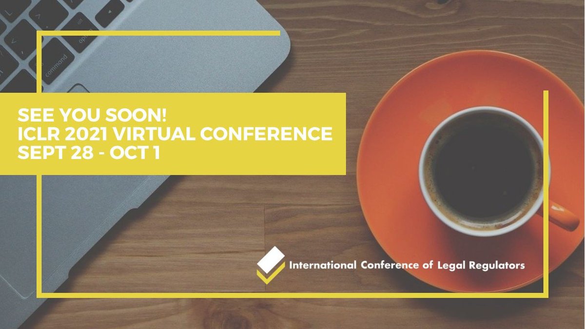 We are excited to kick-off the ICLR 2021 Virtual Conference tomorrow! Please contact events@i3events.com if you have any questions about accessing the conference platform. #ICLR2021 #virtualconference #law #regulators