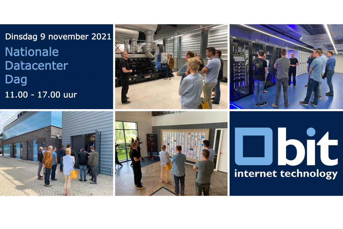 bitnl's tweet photo. 👀 | Op dinsdag 9 november openen wij tijdens de Nationale Datacenter Dag weer de deuren van onze datacenters. Je bent die dag van harte welkom om eens een uniek kijkje achter de schermen te komen nemen. Meld je aan via: https://t.co/ZbwYtMftYL #datacenterdag #colocatie https://t.co/vEhWG0Hh91
