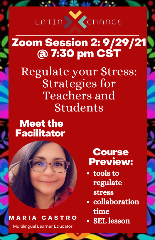 _latinxchange_'s tweet photo. This week is full of Amazing opportunities!  Stress-Regulating, Special Education, Planning for MLs and Community Building. Join us at https://t.co/OwB1CmIqV8 
#edtech #teacherleaders #startup #personalizepd #teachertwitter https://t.co/Vtfi2JPfMQ