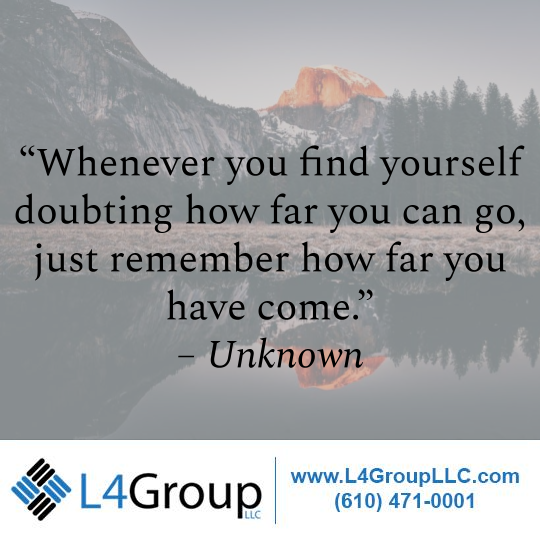 L4Group's tweet photo. Only look back to see how far you have come.

#MotivationalMonday https://t.co/aypvvs8zPg