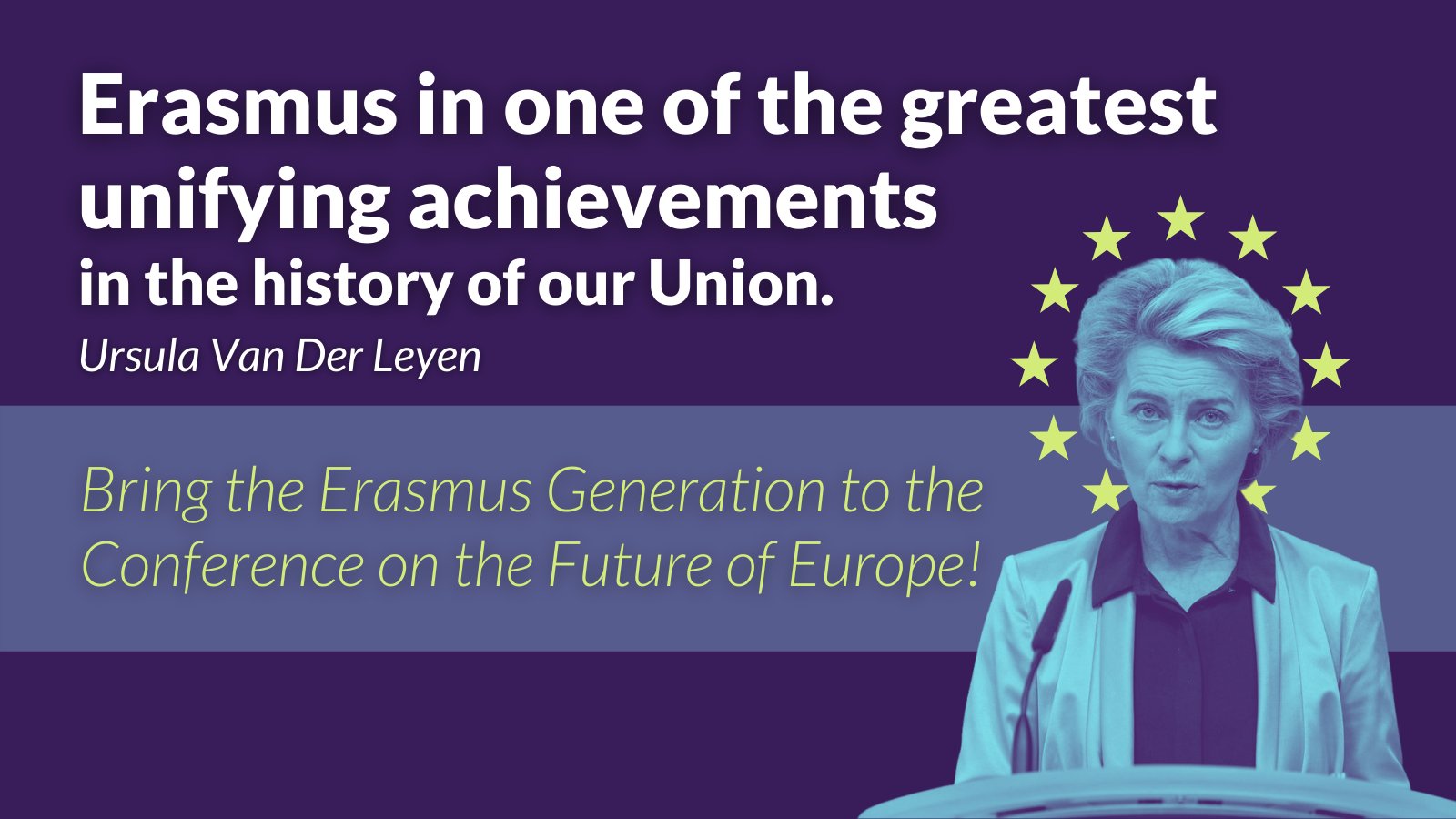 ESN International on Twitter: "If #ErasmusGeneration is the biggest achievement of the Union, why are we not giving them a voice in the #CoFoE? 📣 wants the #Erasmus to share