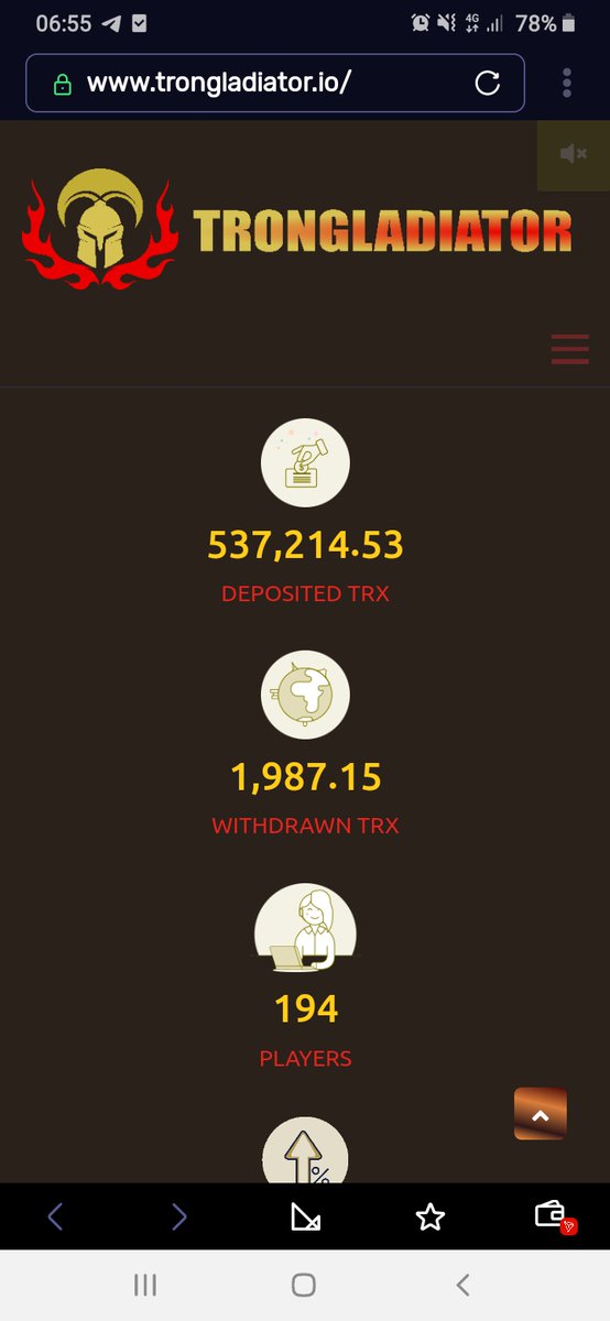 tron_gladiator's tweet photo. We have reached 500k TRX invested! Our next goal is to reach 1M! Come on guys and join us now. 
https://t.co/Xgm6Z15wup https://t.co/Ts3HtCOwBT