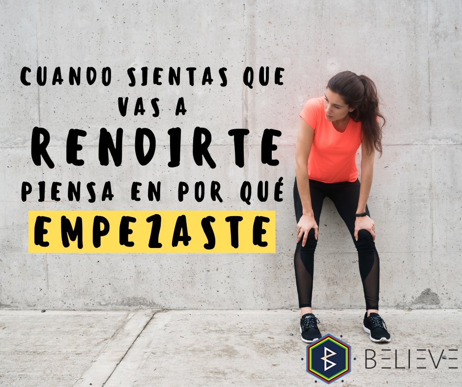 "𝐂𝐮𝐚𝐧𝐝𝐨 𝐬𝐢𝐞𝐧𝐭𝐚𝐬 𝐪𝐮𝐞 𝐯𝐚𝐬 𝐚 𝐫𝐞𝐧𝐝𝐢𝐫𝐭𝐞 𝐩𝐢𝐞𝐧𝐬𝐚 𝐞𝐧 𝐩𝐨𝐫 𝐪𝐮é 𝐞𝐦𝐩𝐞𝐳𝐚𝐬𝐭𝐞"

¡Feliz lunes believers!