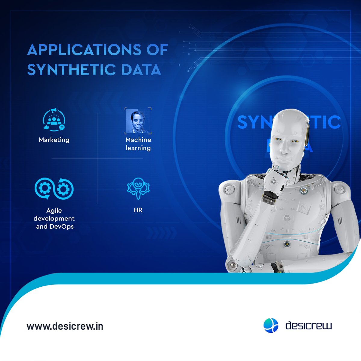 DesiCrewSolns's tweet image. Let&apos;s take a look at a few applications and functions of synthetic data where they prove to be extremely effective.
#syntheticdata #AIModel #syntheticdatageneration #ai #ml #deeplearning #deepdata #datamining #realdata #datamodeling #dataset #technology #innovation #datascience