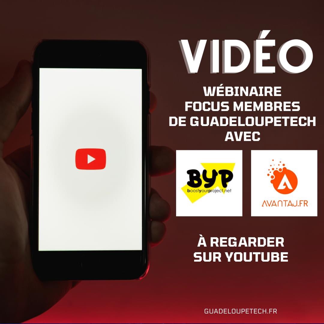 Session de ratrapage en vidéo
Regardez le wébinaire FOCUS membres avec les entrepreneurs de Boost Your Project et Avantaj.
Le lien Youtube : youtu.be/i8-iXzmzS9g

#tech #numérique