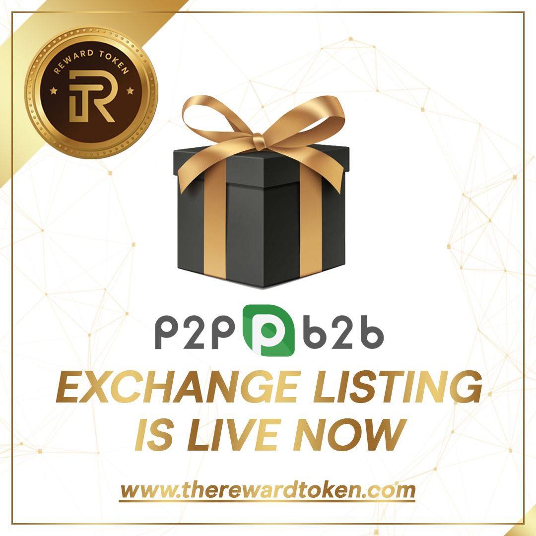 😍 WHOOP!!! WE ARE NOW LIVE ON p2pb2b.io - this is one of many exchanges we will be listed on.

🤑 Join tour trading competition today with a Reward Pool of $10,000

❇️ Trade $RWT on #P2PB2B: p2pb2b.io/trade/RWT_USDT/

🌐 therewardtoken.com