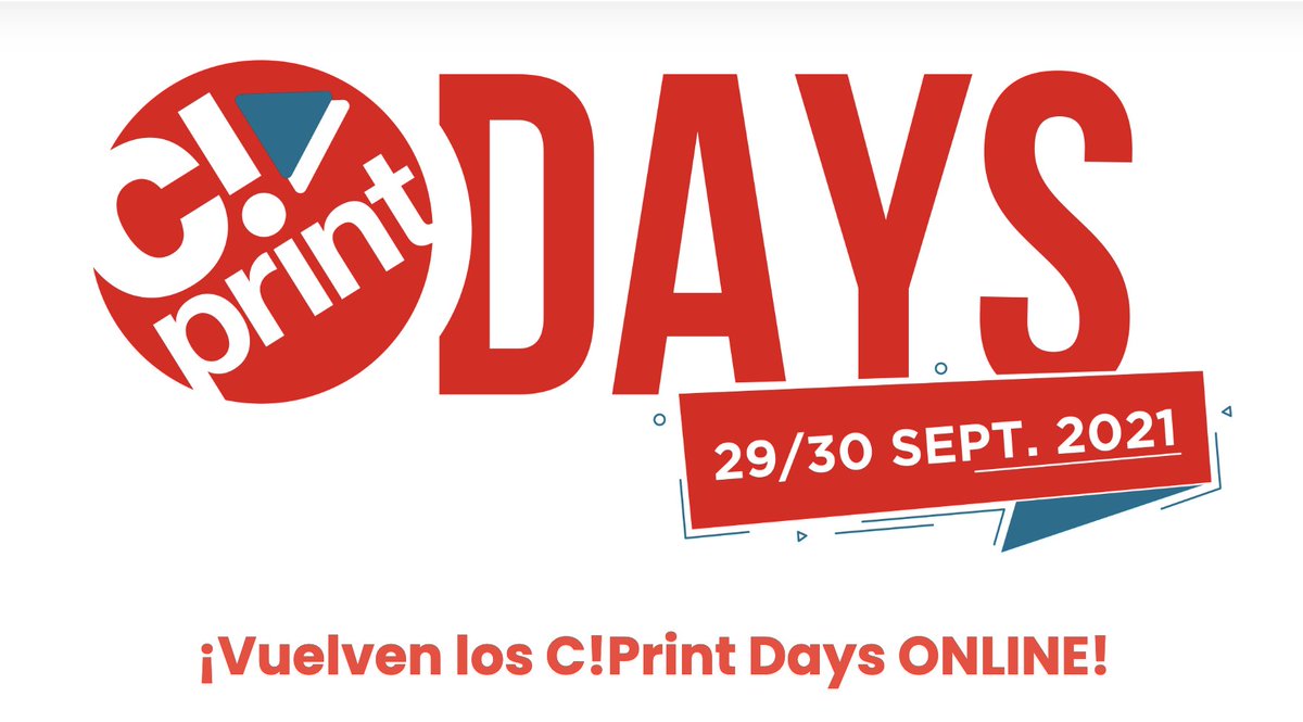 CPrint_Madrid's tweet photo. 🚨Esta semana comienzan los #CPrintDays! 🎉
📍Apúntate y no te pierdas 7 #webinars gratuitos 💻 con los profesionales expertos del sector, y organizados en colaboración con @Fespa_Comunica 🤩 ➡ https://t.co/yi2OC9dPAZ
🗓️ 29-30 de septiembre 👋
#impresión #industriagrafica #print https://t.co/Jk0sedr95H