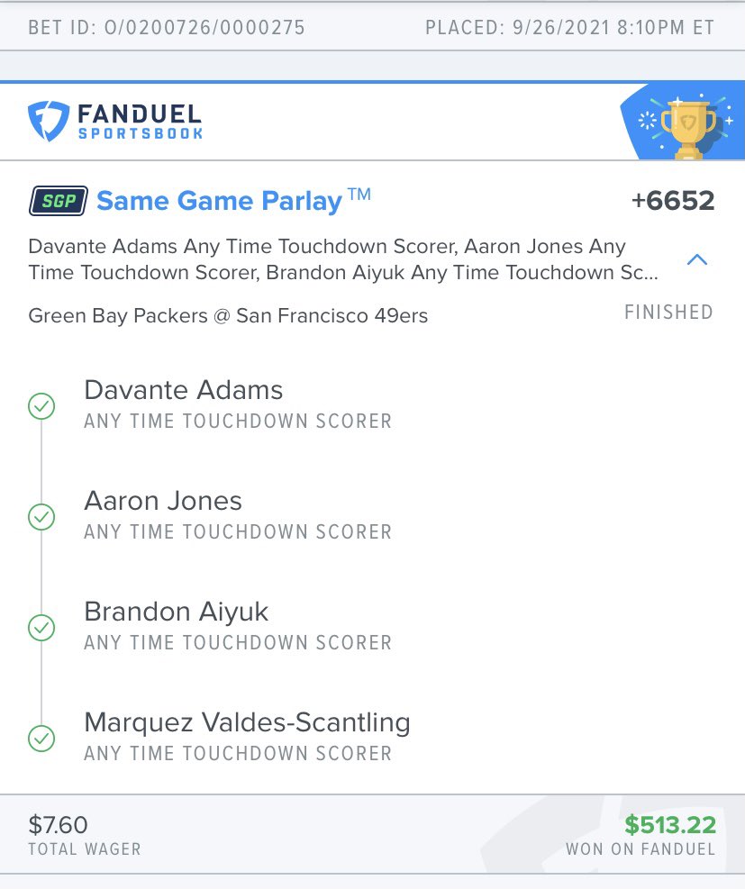 Less than 10 bucks to win over 500 😈 <a href="/FDSportsbook/">FanDuel Sportsbook</a> made it 10 min b4 game started too just figured why not 🤷🏽‍♂️