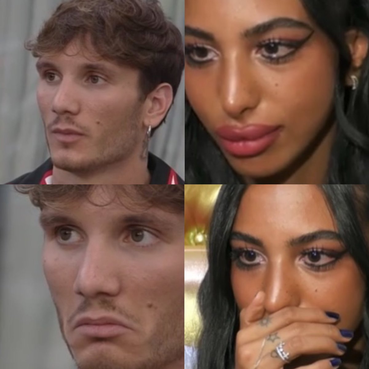 legillimens_x's tweet photo. Le coppie nate al GFVIP negli ultimi anni durante la clip del primo bacio. 

Gli altri                vs                 Loro 

#gfvip https://t.co/oAhEZTI1gK