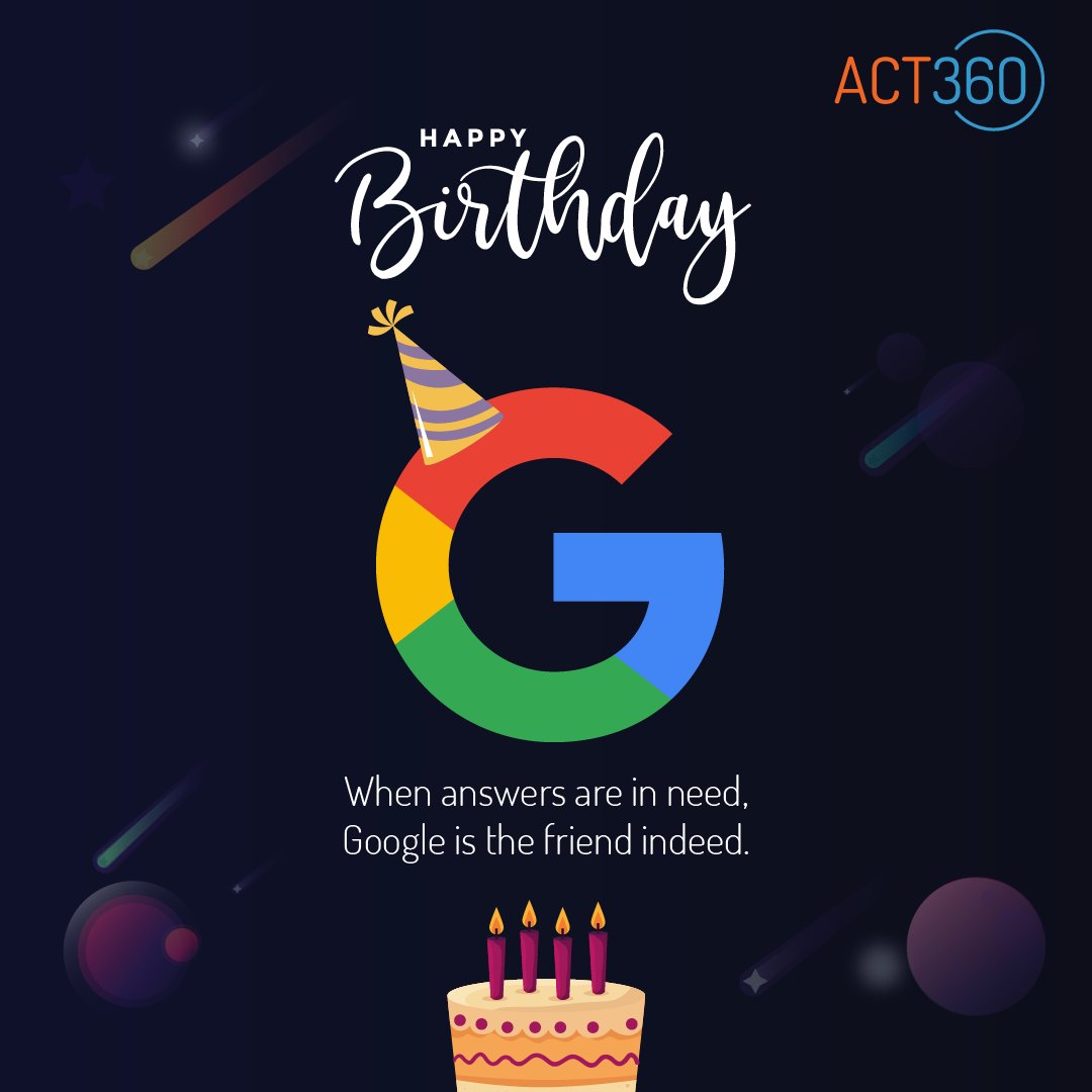 act360nepal's tweet photo. To that one friend who has answers to everything! #HappyBirthdayGoogle
#ACT360 #DoAwesomeThings https://t.co/ScGEdGKYtl