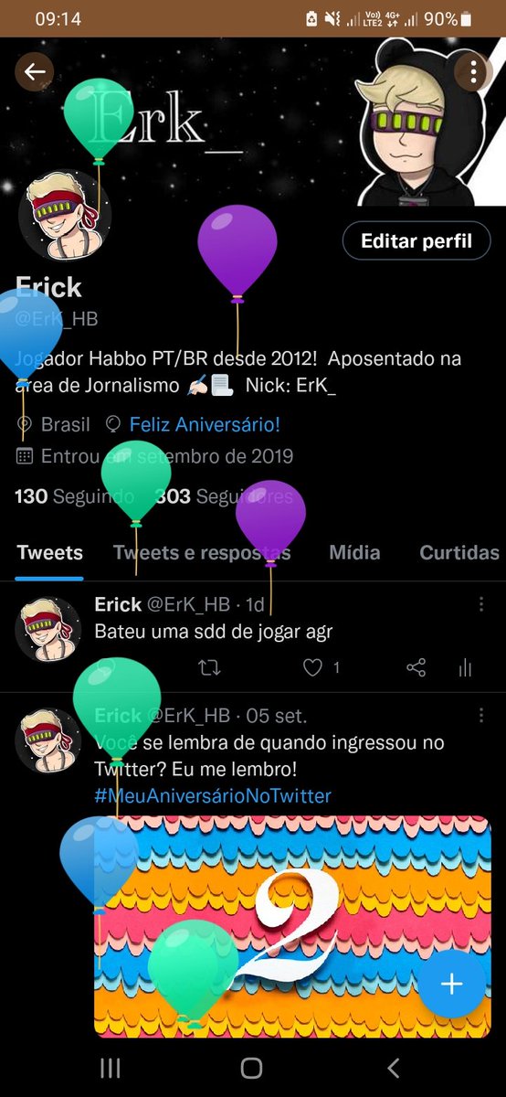 ErK_HB's tweet photo. Sobe balãooo 🎈🎉 https://t.co/t7QulxIJq1