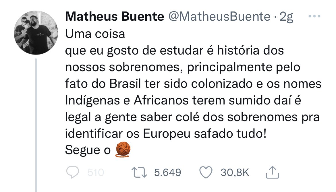 danieltaddone's tweet photo. É bastante normal ouvir e ler todo tipo de besteira e de fantasia quando o assunto é onomástica (o estudo dos prenomes, sobrenomes, nomes de lugar etc.). Mas este daqui é um “historiador”… vejam a quantidade de “curtidas” e chorem. https://t.co/o0XILn6Uun