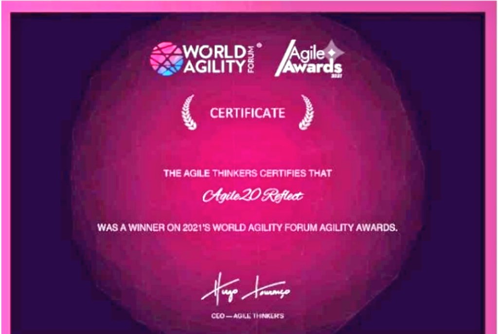 sathpal's tweet image. The #Agile20Reflect team and I are honoured to be have been recognised by the #worldagilityforum 🙏 The experience of the global inclusive month long free festival will stay with me for years to come.  @AccessAgile continues to carry forward the values of this #community 👏