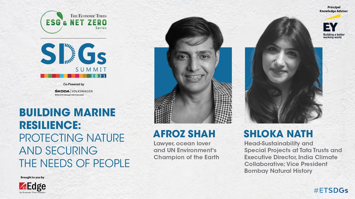 ET_Edge's tweet photo. #ETUnWired | #ETSDGs | We are elated to have our speakers who will be having a Conversation on “Building marine resilience: Protecting Nature and Securing the needs of people” https://t.co/VITQJYzI78