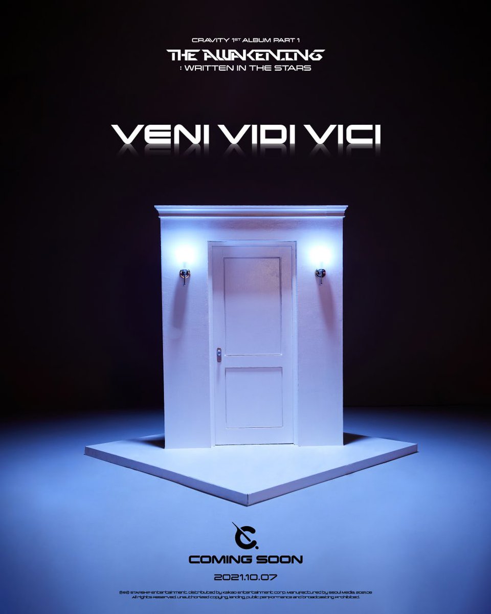 CRAVITY dará continuidade as promoções álbum 'The Awakening: Written in the Stars' com a b-side 'VENI VIDI VICI', que terá o MV lançado no dia 7 de outubro.