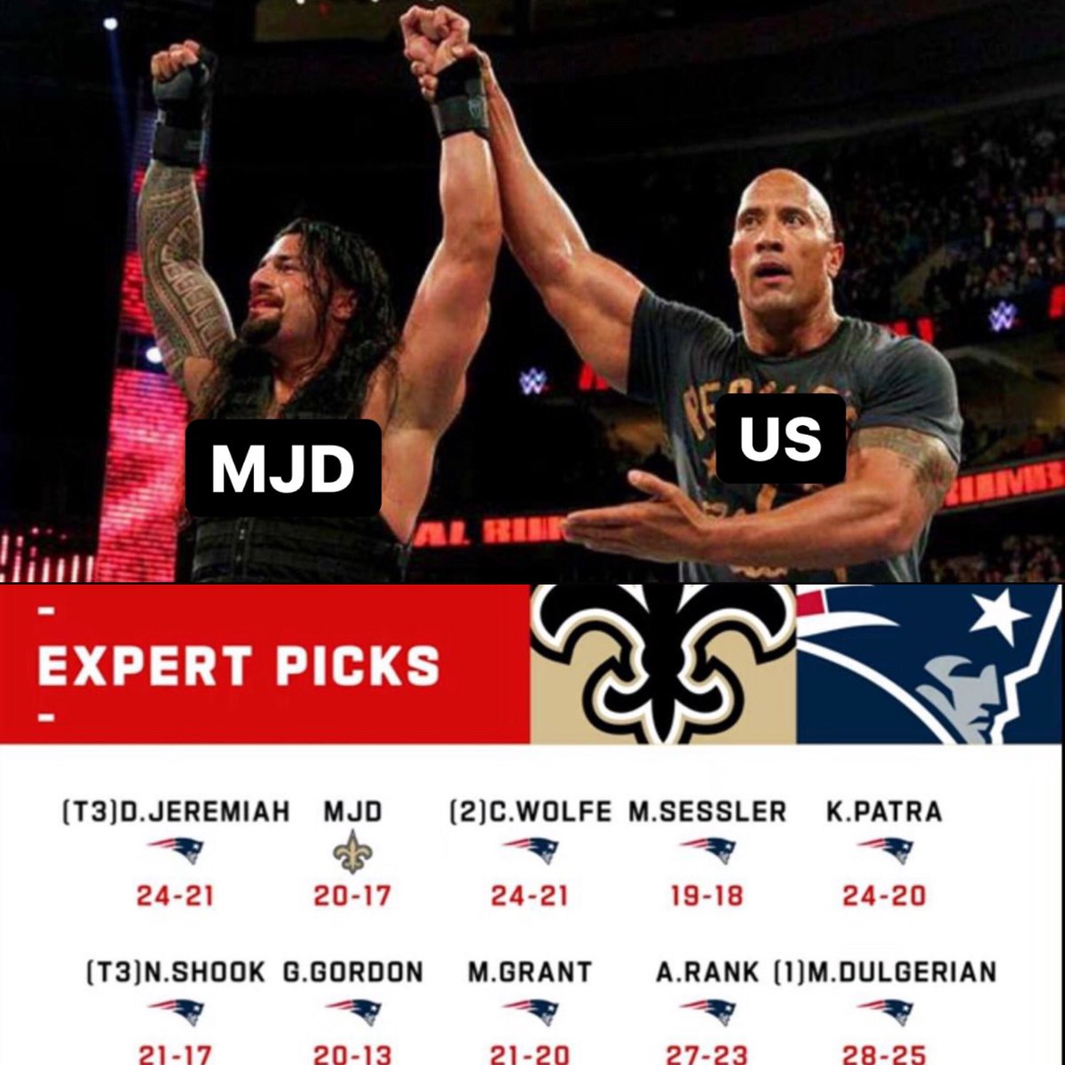 Saints's tweet photo. 👏 @MJD https://t.co/HM5FRvaReP