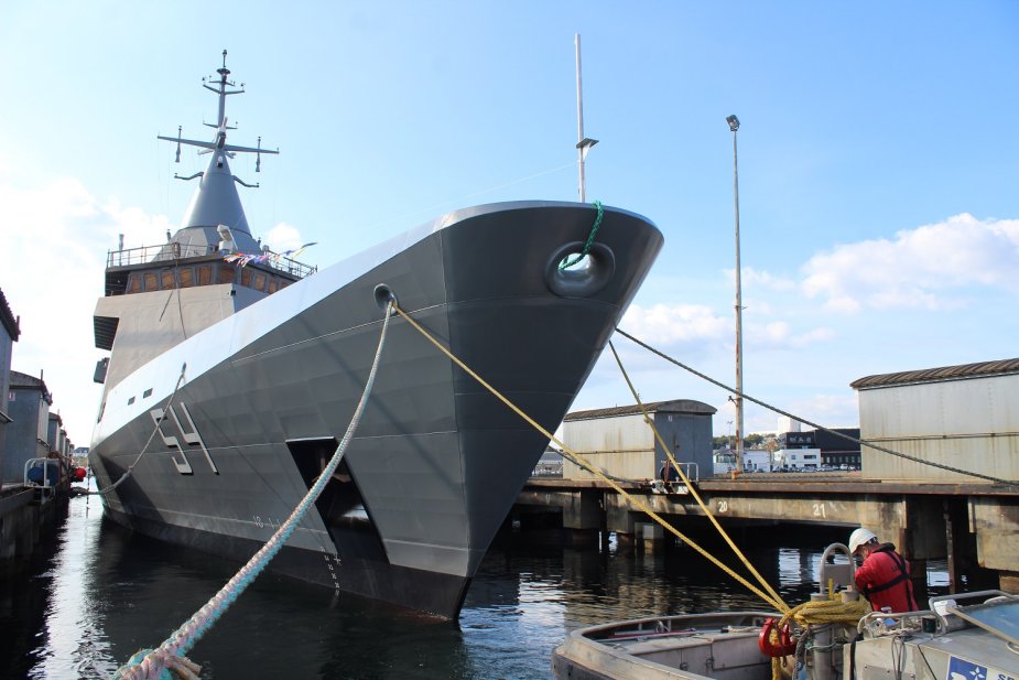 mrlynx_oficial's tweet photo. The last of the four Offshore Patrol Vessel 87 #OPV87 ordered to Naval Group by the Argentinean Navy, the A.R.A. Contraalmirante Cordero, has been launched in Concarneau. #Argentina #navalgroup https://t.co/UuSscCHqqc